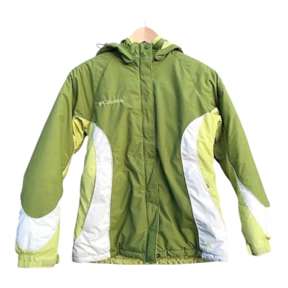 Vintage Columbia Winter Jacket Greens Removable Hood